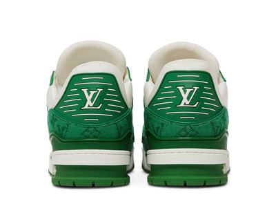 Louis Vuitton sneakers Louis Vuitton Trainer Green Monogram Denim White