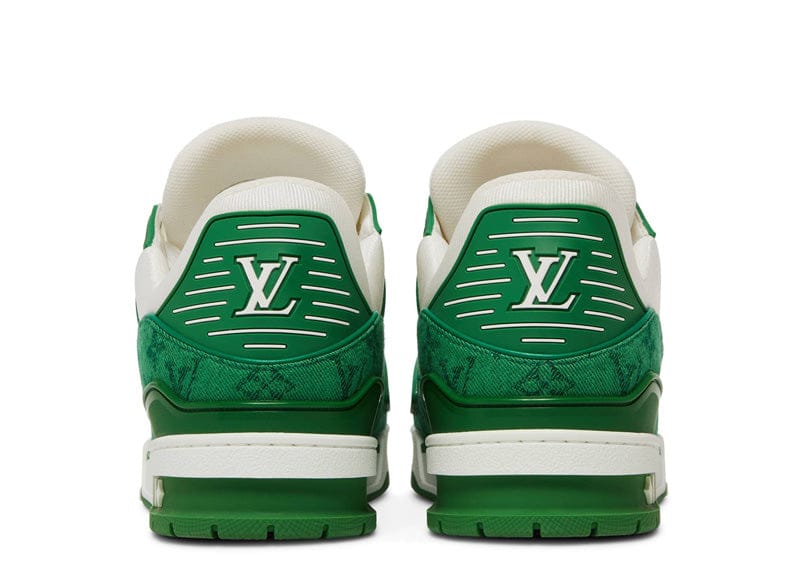 Louis Vuitton sneakers Louis Vuitton Trainer Green Monogram Denim White