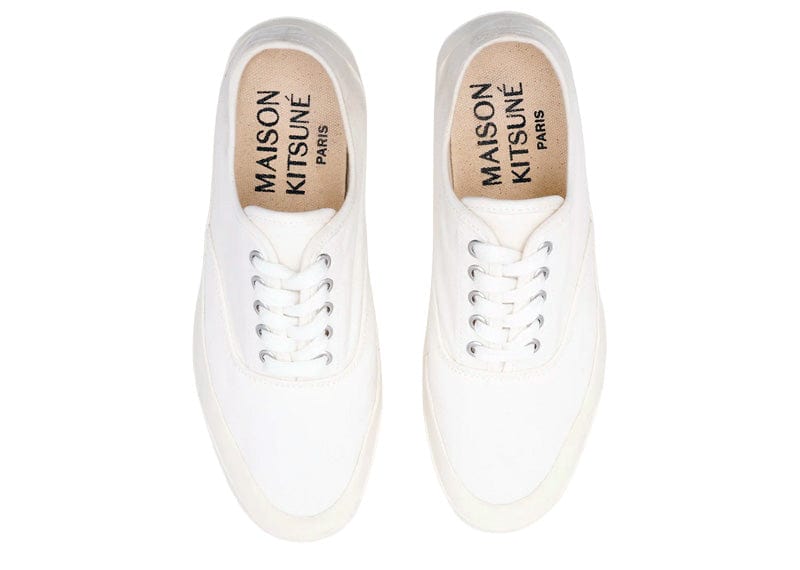 MAISON KITSUNÉ PRINTED SOLE CANVAS LACED (CREAM) – Court Order