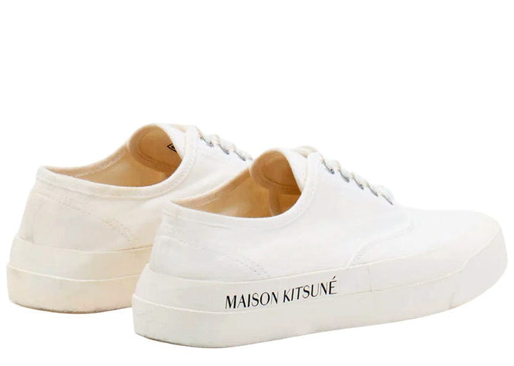 MAISON KITSUNÉ PRINTED SOLE CANVAS LACED (CREAM) – Court Order