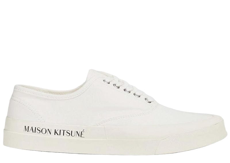 Maison Kitsuné Sneakers MAISON KITSUNÉ PRINTED SOLE CANVAS LACED (CREAM)