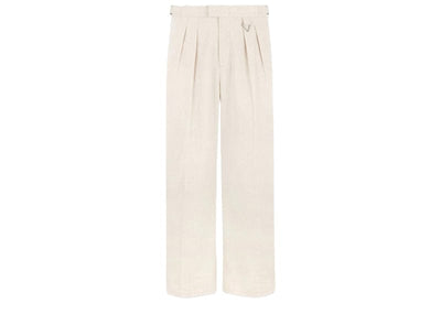 Maniere De Voir Streetwear Manier De Voir Relaxed Fit Linen Pleated Tailored Trousers