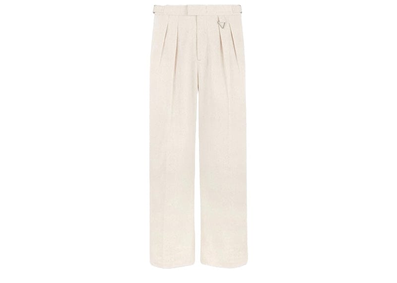 Maniere De Voir Streetwear Manier De Voir Relaxed Fit Linen Pleated Tailored Trousers