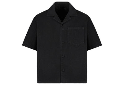 Manière De Voir Streetwear Manière De Voir Boxy Denim Revere Shirt Black