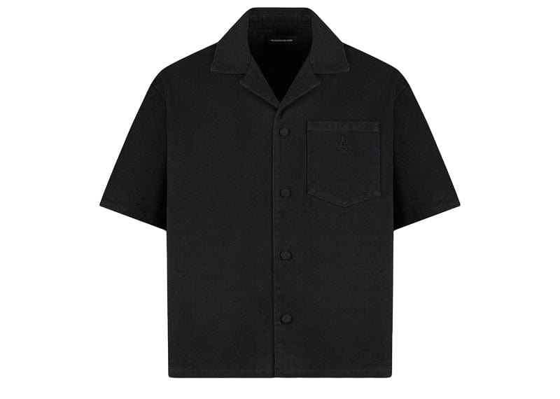 Manière De Voir Streetwear Manière De Voir Boxy Denim Revere Shirt Black