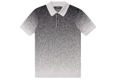 Manière De Voir Streetwear Manière De Voir Ombre Knit Polo Shirt Grey/Black
