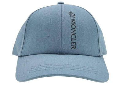 Moncler Accessories Moncler Logo Print Baseball Cap Blue
