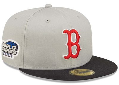 New Era Accessories Boston Red Sox World Series Grey 59FIFTY Fitted Cap 7 1/4