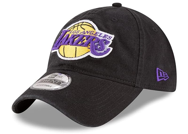 New Era Accessories Los Angeles Lakers Core Classic Black 9TWENTY Adjustable Cap