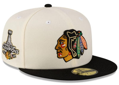 New Era Streetwear New Era Chicago Blackhawks Stanley Cup Champions 2015 Edition 59FIFTY Fitted Hat Chrome White 7 1/4