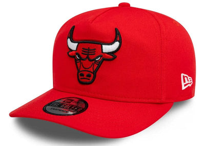 New Era Accessories New Era Chicago Bulls Pre Curved Washed Golfer Cap Red