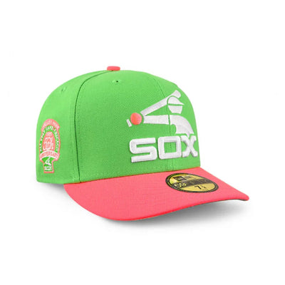 New Era Accessories New Era Chicago White Sox Lime Green and Pink 50th Anniversary Fitted Hat 7 1/4