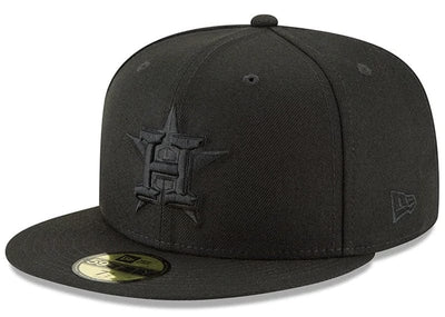New Era Accessories New Era Houston Astros Blackout Basic 59FIFTY Fitted Black
