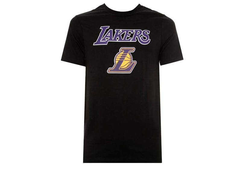 New Era Streetwear New Era LA Lakers Logo Black T-Shirt Schwarz