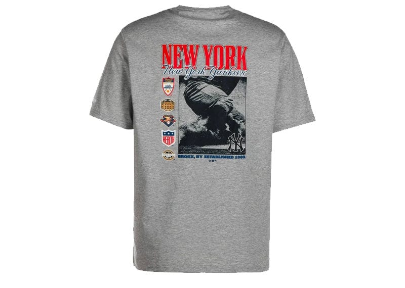 New Era Streetwear New Era MLB New York Yankees Graphic Print Grey T-shirt