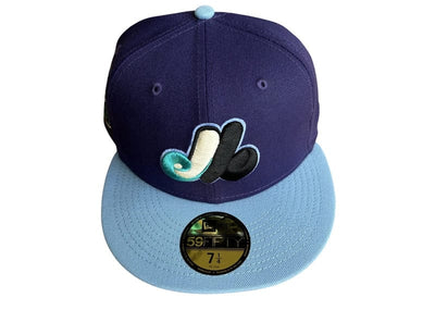 New Era Accessories New Era Montreal Expos 59FIFTY Fitted Hat Purple Light Blue 7 1/4