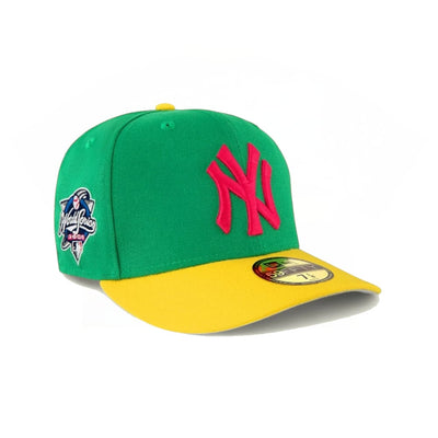 New Era Accessories New Era New York Yankees Green and Yellow 2000 World Series Fitted Hat 7 3/8
