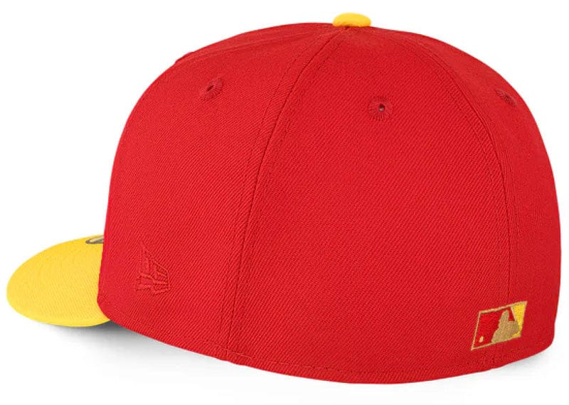 New Era Accessories New Era New York Yankees Red and Yellow 1998 World Series Fitted Hat 7 1/4