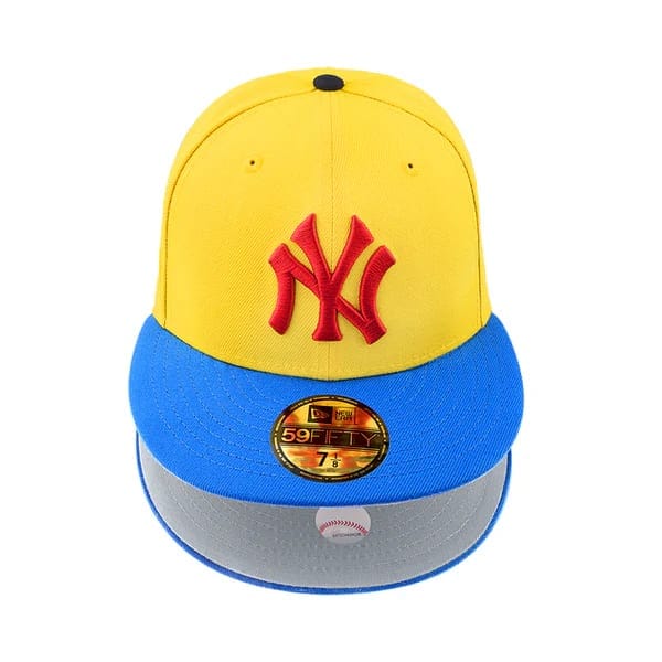 New Era Accessories New Era New York Yankees Yellow and Varsity Blue 1949 World Series Fitted Hat 7 3/8