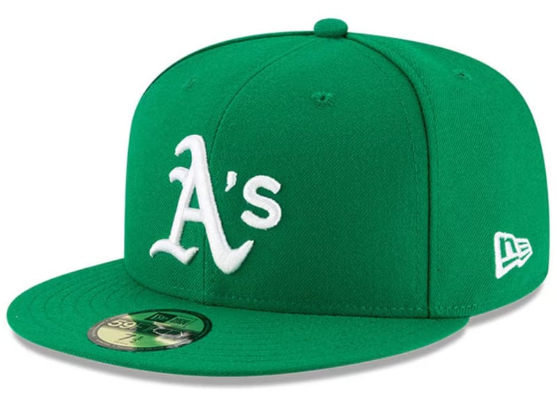 New Era Accessories New Era Oakland Athletics Mens AC Alt 2018 59Fifty Fitted Hat Green
