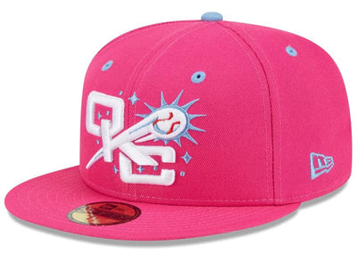 New Era Accessories New Era Oklahoma City Comets Theme Night 59FIFTY Fitted Hat Pink