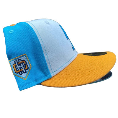 New Era Accessories New Era PS. Angels Blue+White Orange Grey UV Fitted Hat 7 1/2