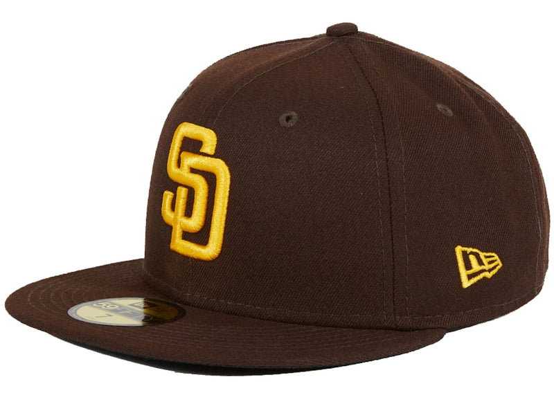 New Era streetwear New Era San Diego Padres On-Field Home Authentic Collection 59Fifty Fitted Hat Brown