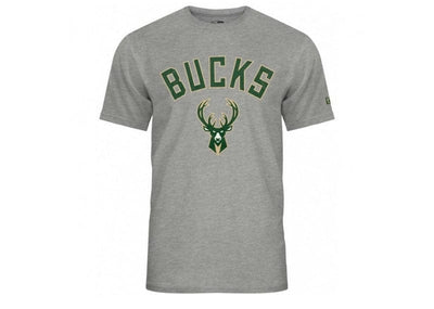 New Era Streetwear New Era T-Shirt NBA Milwaukee Bucks New Era Team logo Grey
