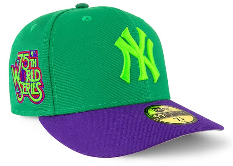 New Era Accessories New York Yankees Green and Purple 75th World Series