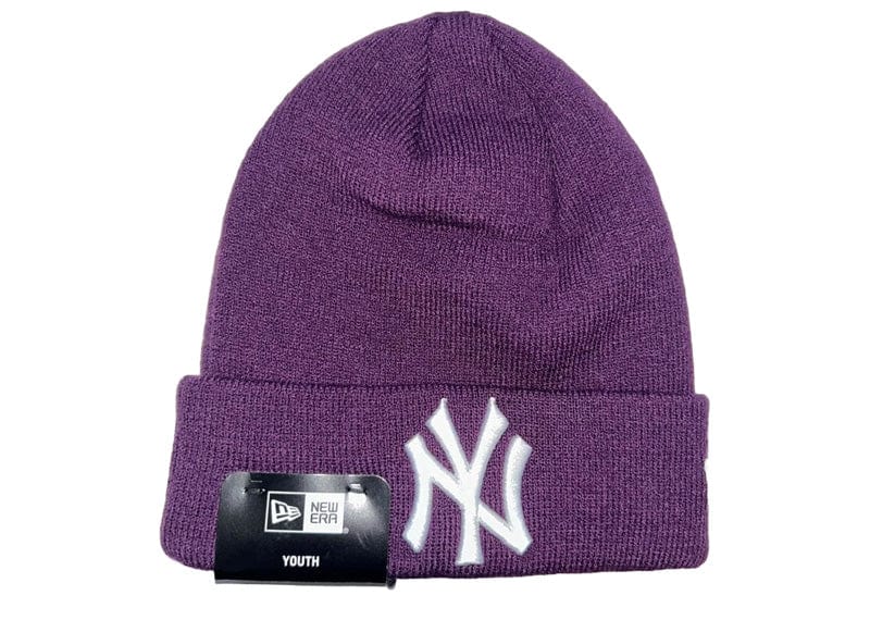 New Era Streetwear New York Yankees New Era Cuff Beanie Purple (Youth)