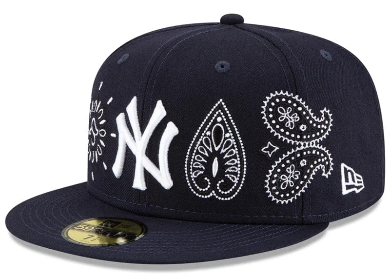 New Era Accessories New York Yankees Paisley Elements 59FIFTY Midnight Navy 7 3/8