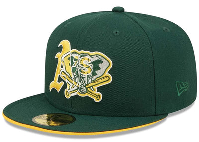 New Era Accessories Oakland Athletics 59FIFTY Team Colour Split Green Cap 7 1/4