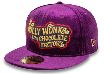 New Era Accessories Willy Wonka And The Chocolate Factory 59FIFTY Velvet Purple Cap