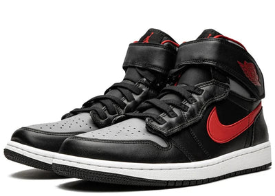 Nike Sneakers Jordan 1 High FlyEase Black Gym Red Smoke Grey