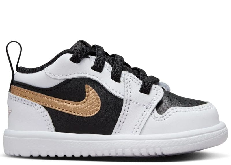 Nike Sneakers Jordan 1 Low White/Metallic Gold-Black (TD)