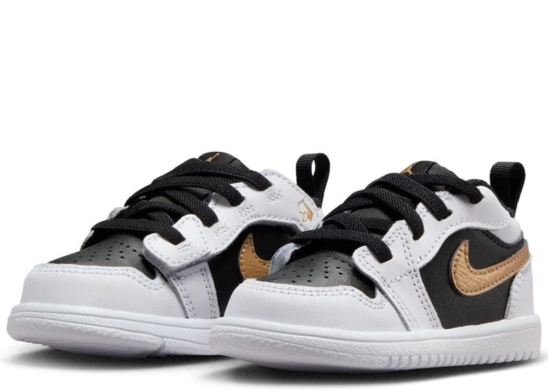 Nike Sneakers Jordan 1 Low White/Metallic Gold-Black (TD)