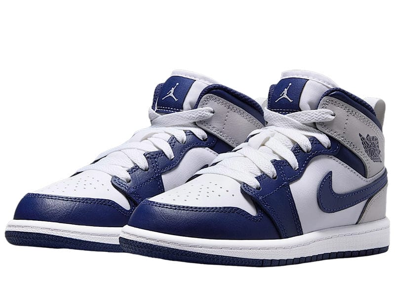 Nike Sneakers Jordan 1 Mid (PS) White/Midnight Navy