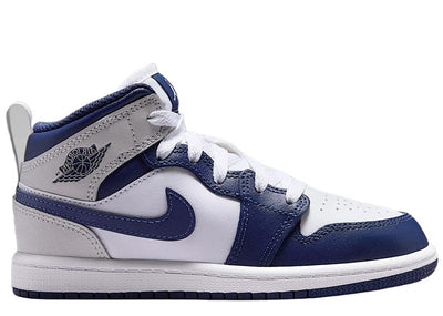 Nike Sneakers Jordan 1 Mid (PS) White/Midnight Navy