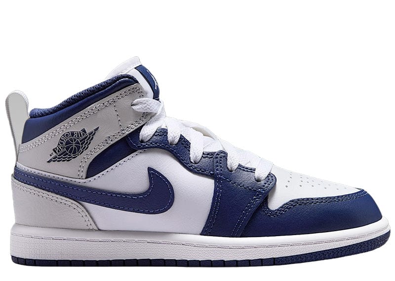 Nike Sneakers Jordan 1 Mid (PS) White/Midnight Navy