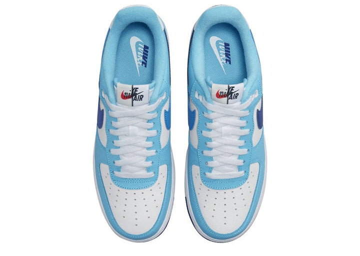 Nike Air Force 1 Low 07 LV8 Split Light Photo Blue Deep Royal Court Order