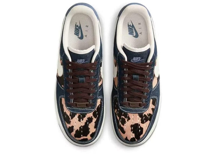 Nike Air Force Low Cheetah Blue Denim (Women's) – Court Order