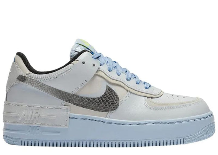 Nike Air Force 1 Low Shadow Pure Platinum Snakeskin Blue Women s Court Order