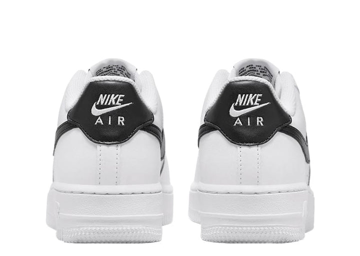 white air force ones with black