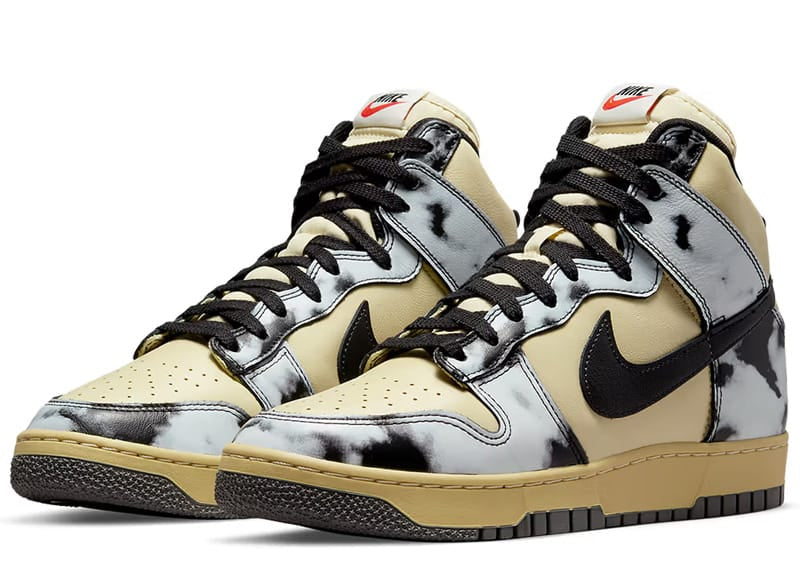 Nike Dunk High 1985 'Black Acid Wash' – Court Order