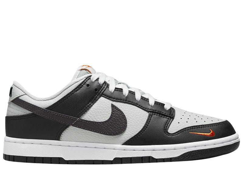 Nike Dunk Low Grey Black Orange Mini Swoosh – Court Order