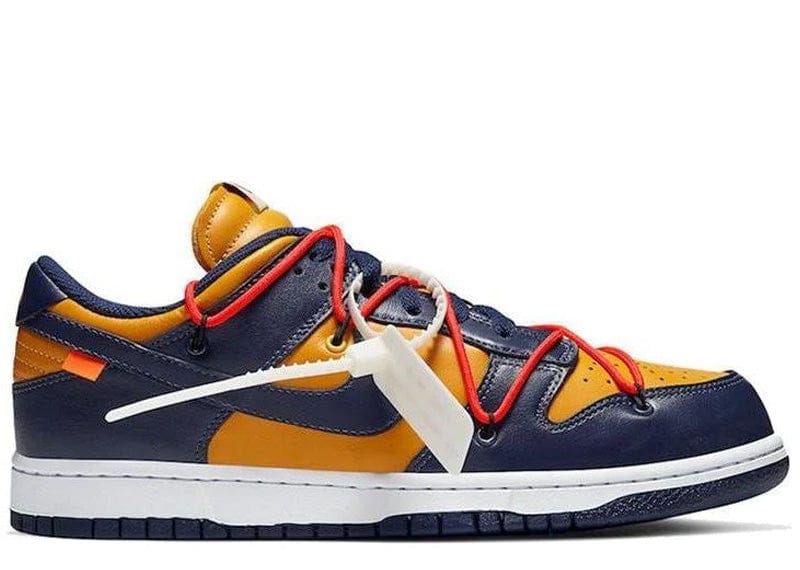 Nike Dunk Low Off-White™ University Gold Midnight Navy – Court Order