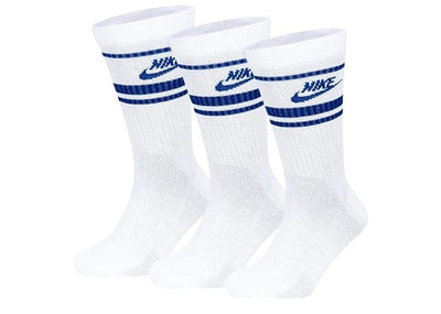 Nike Accessories Nike Essential Crew Socks White Blue (3 pairs)