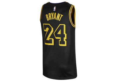 Nike streetwear Nike Los Angeles Lakers Kobe Bryant Black Mamba City Edition Swingman Jersey Black/Gold