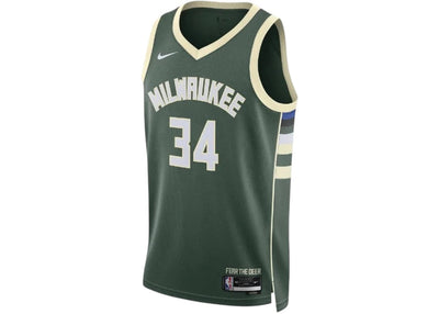 Nike streetwear Nike NBA Antetokounmpo Milwaukee Bucks Dri-FIT Icon Edition 22/23 Jersey Fir