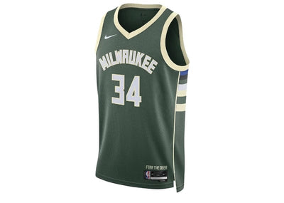 Nike streetwear Nike NBA Antetokounmpo Milwaukee Bucks Dri-FIT Icon Edition 22/23 Jersey Fir